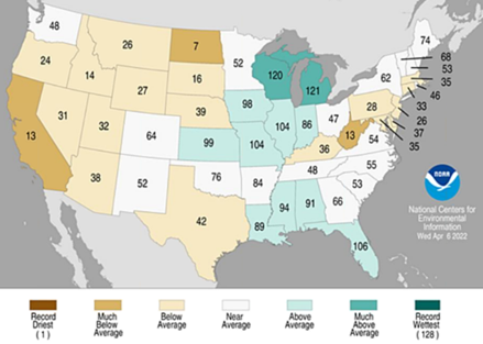 Statewide precipitation